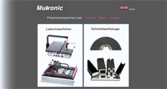 Desktop Screenshot of mutronic.de